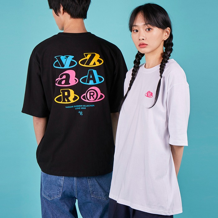 [바잘] 스페셜 폴 인 바잘 반팔 티셔츠 (2color) - 풋셀스토어